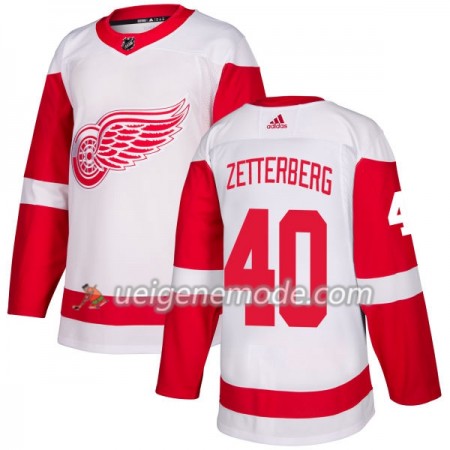 Herren Eishockey Detroit Red Wings Trikot Henrik Zetterberg 40 Adidas 2017-2018 Weiß Authentic